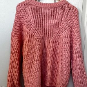 Sweater from target.( a new day, brand) Size L. The color is a light pink.
